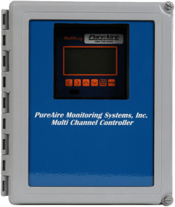 The Multichannel Controller is designed to provide power up to 8 channels or full featured digital control of toxic, LEL and oxygen deficiency monitors.