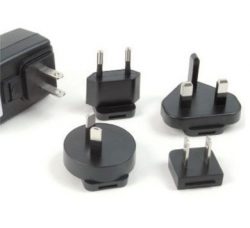 International power supply plugs used to adapt oxygen monitors to your country's plug shape and size.
